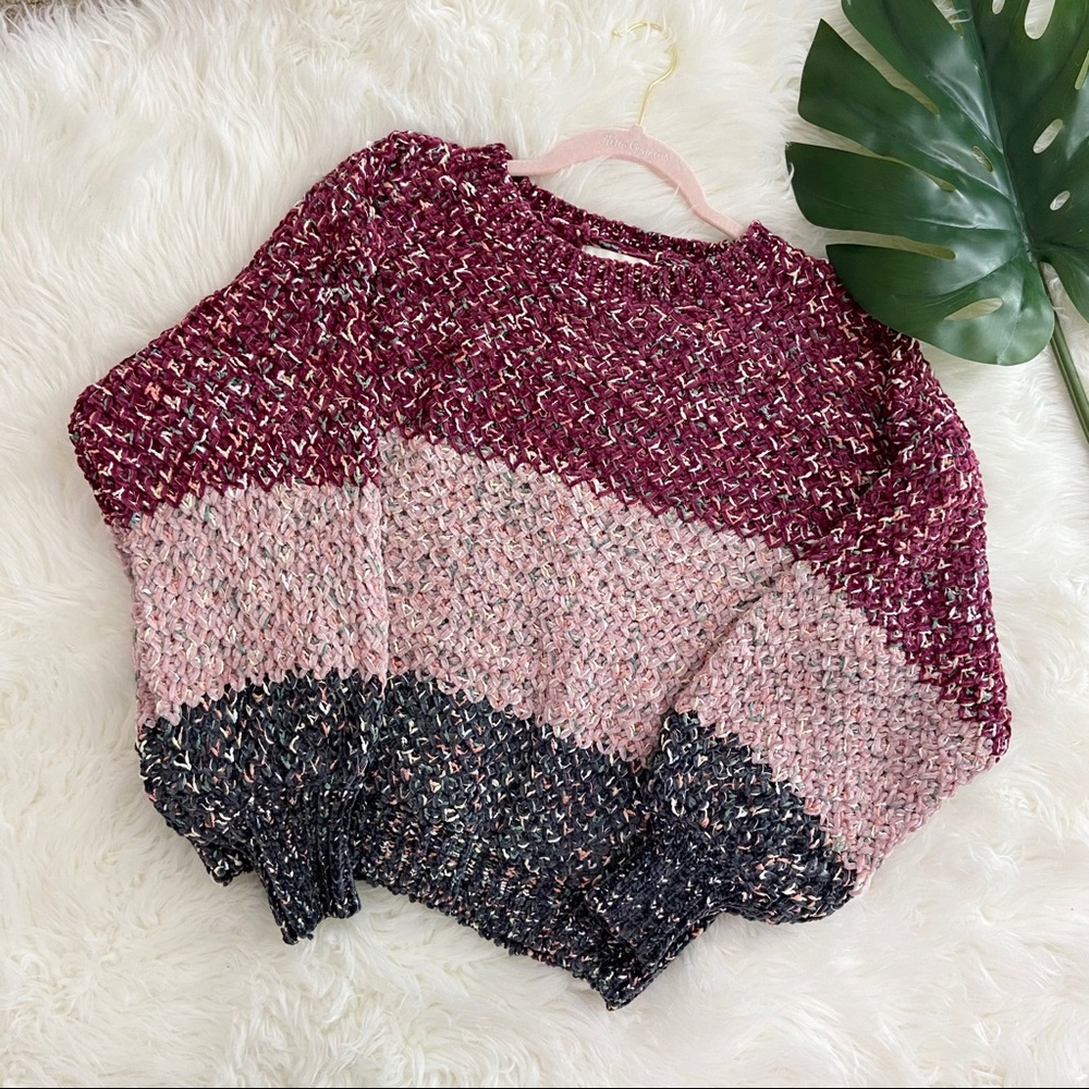 🆕BURGUNDY knit MULTI SWEATER🆕 - Picture 4 of 7